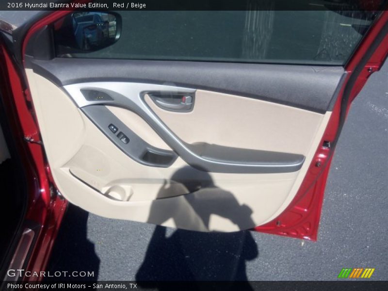 Red / Beige 2016 Hyundai Elantra Value Edition