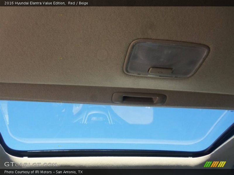 Red / Beige 2016 Hyundai Elantra Value Edition