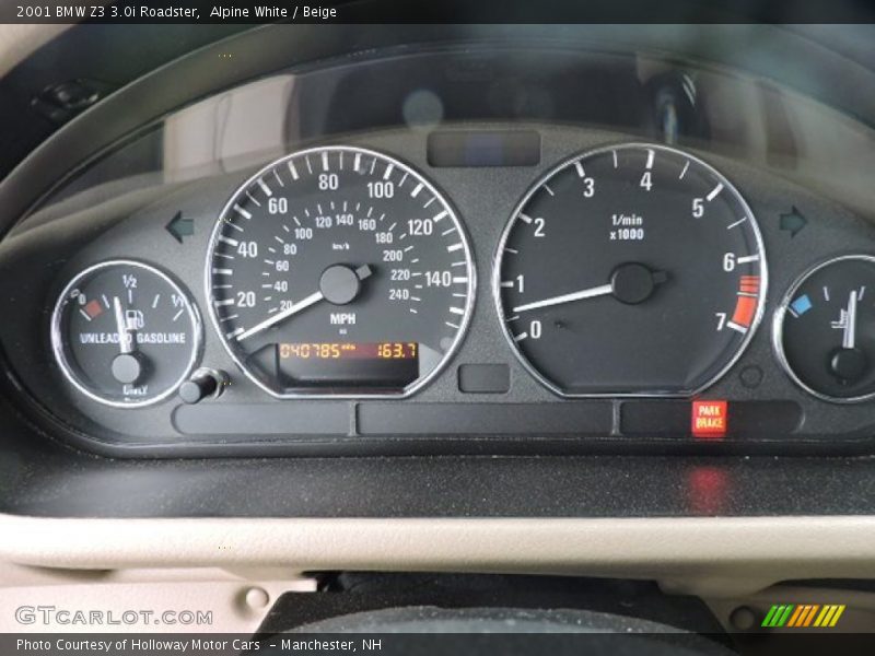  2001 Z3 3.0i Roadster 3.0i Roadster Gauges