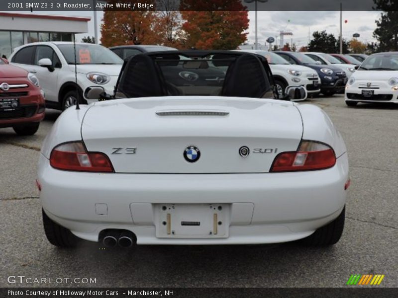 Alpine White / Beige 2001 BMW Z3 3.0i Roadster