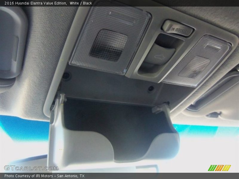 White / Black 2016 Hyundai Elantra Value Edition