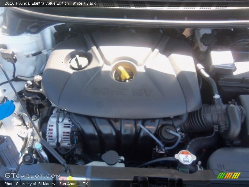 White / Black 2016 Hyundai Elantra Value Edition