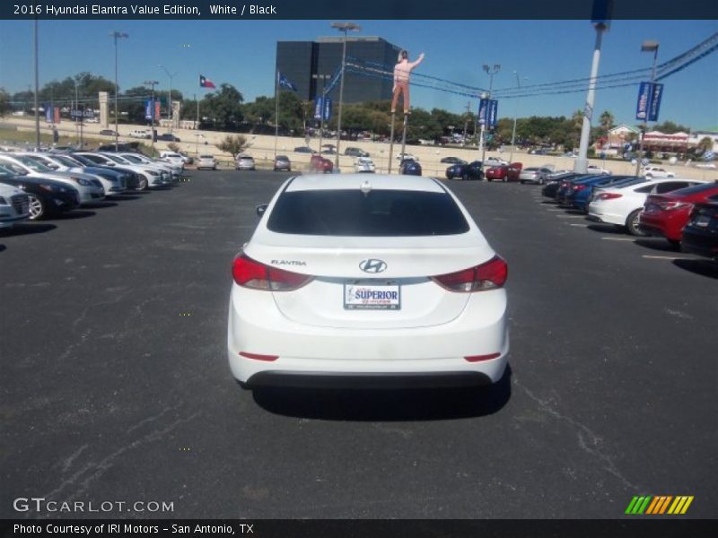 White / Black 2016 Hyundai Elantra Value Edition