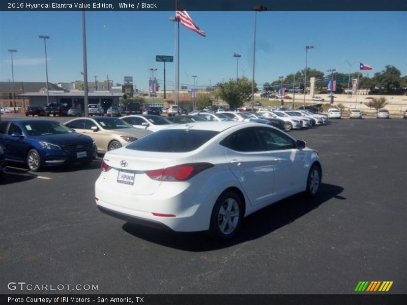 White / Black 2016 Hyundai Elantra Value Edition