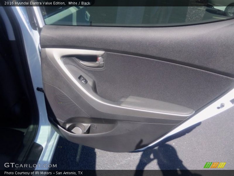 White / Black 2016 Hyundai Elantra Value Edition