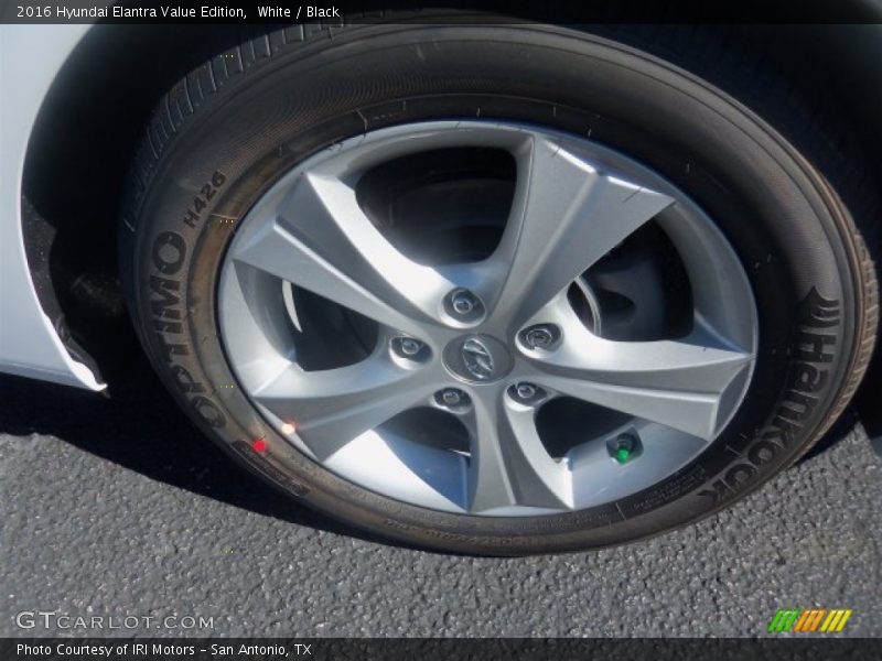White / Black 2016 Hyundai Elantra Value Edition