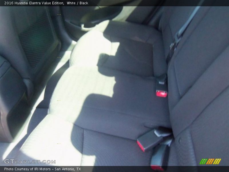 White / Black 2016 Hyundai Elantra Value Edition