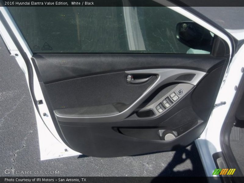 White / Black 2016 Hyundai Elantra Value Edition