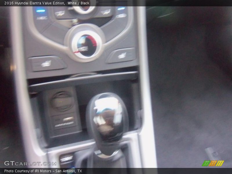 White / Black 2016 Hyundai Elantra Value Edition