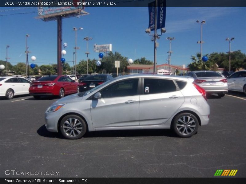 Ironman Silver / Black 2016 Hyundai Accent Sport Hatchback