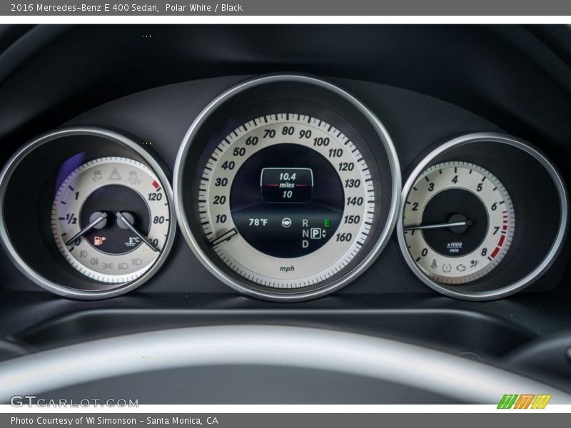 Polar White / Black 2016 Mercedes-Benz E 400 Sedan