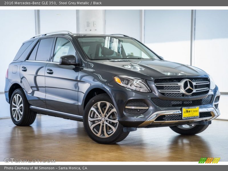 Steel Grey Metallic / Black 2016 Mercedes-Benz GLE 350