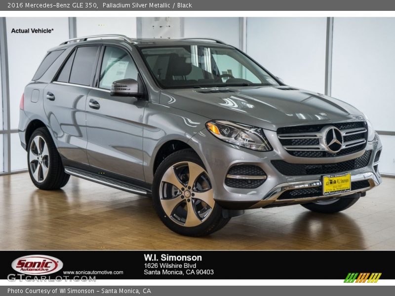 Palladium Silver Metallic / Black 2016 Mercedes-Benz GLE 350