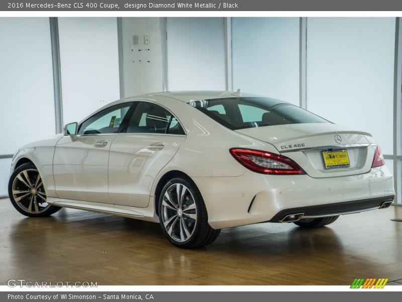 designo Diamond White Metallic / Black 2016 Mercedes-Benz CLS 400 Coupe