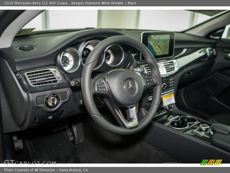 designo Diamond White Metallic / Black 2016 Mercedes-Benz CLS 400 Coupe