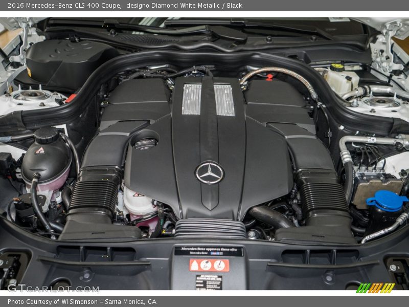 designo Diamond White Metallic / Black 2016 Mercedes-Benz CLS 400 Coupe