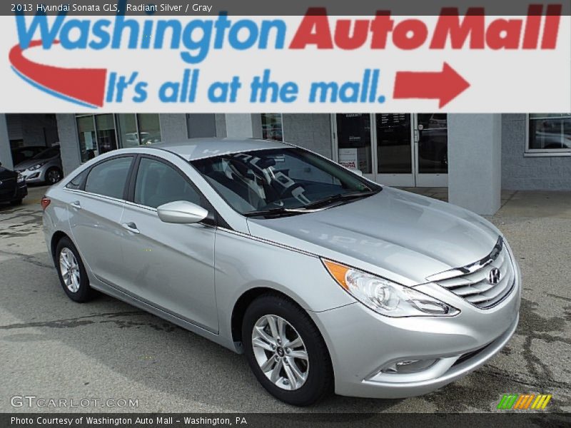 Radiant Silver / Gray 2013 Hyundai Sonata GLS