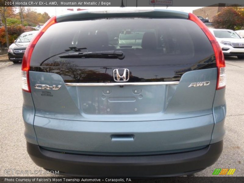 Mountain Air Metallic / Beige 2014 Honda CR-V EX-L AWD