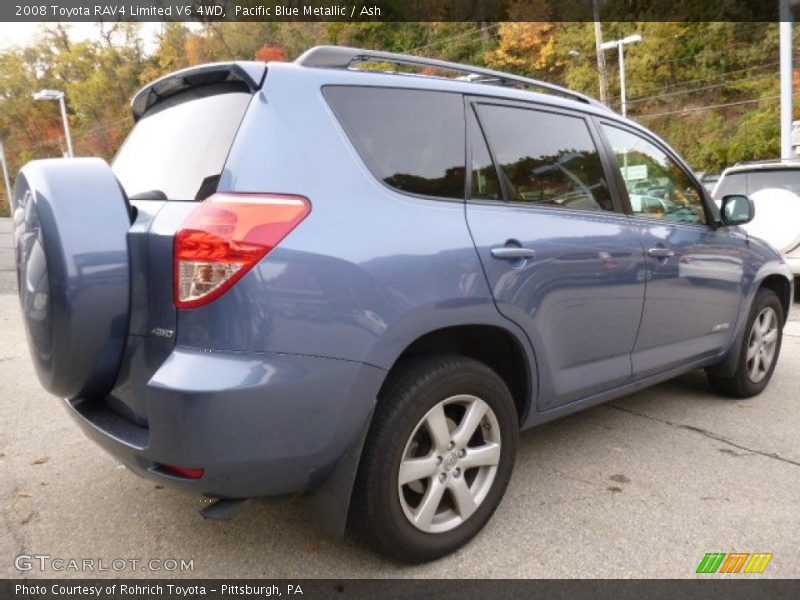 Pacific Blue Metallic / Ash 2008 Toyota RAV4 Limited V6 4WD