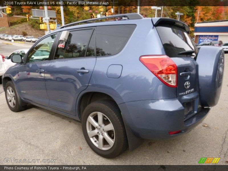 Pacific Blue Metallic / Ash 2008 Toyota RAV4 Limited V6 4WD