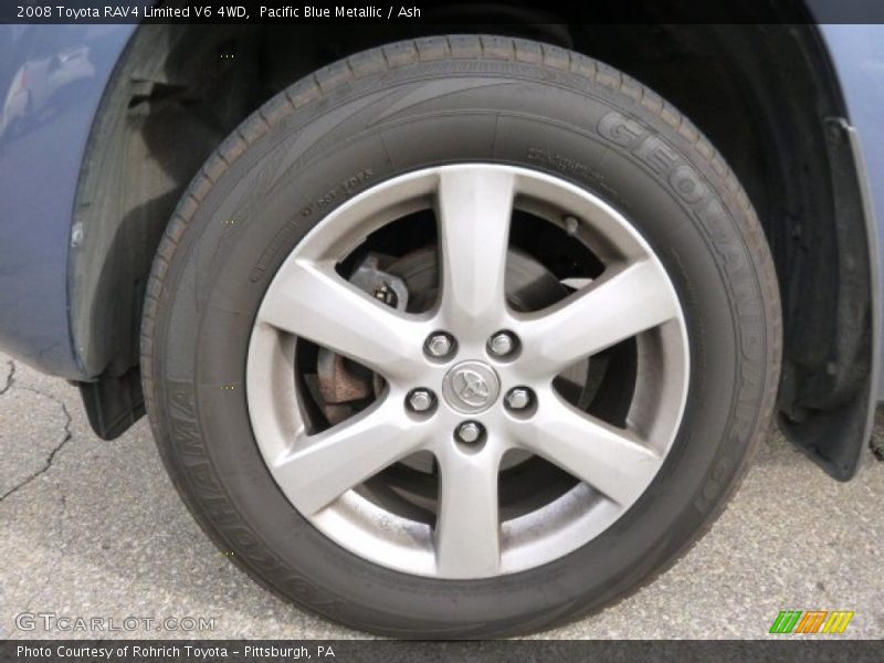 Pacific Blue Metallic / Ash 2008 Toyota RAV4 Limited V6 4WD