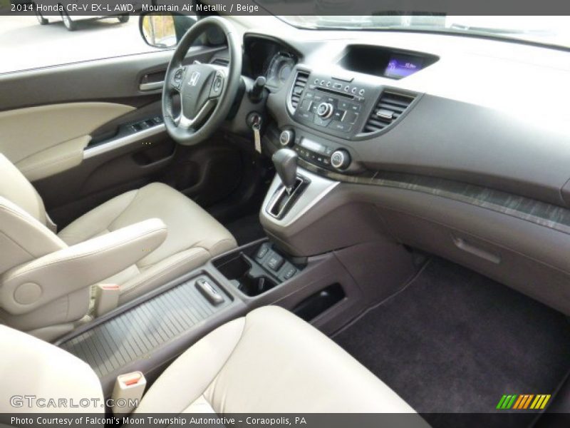 Mountain Air Metallic / Beige 2014 Honda CR-V EX-L AWD