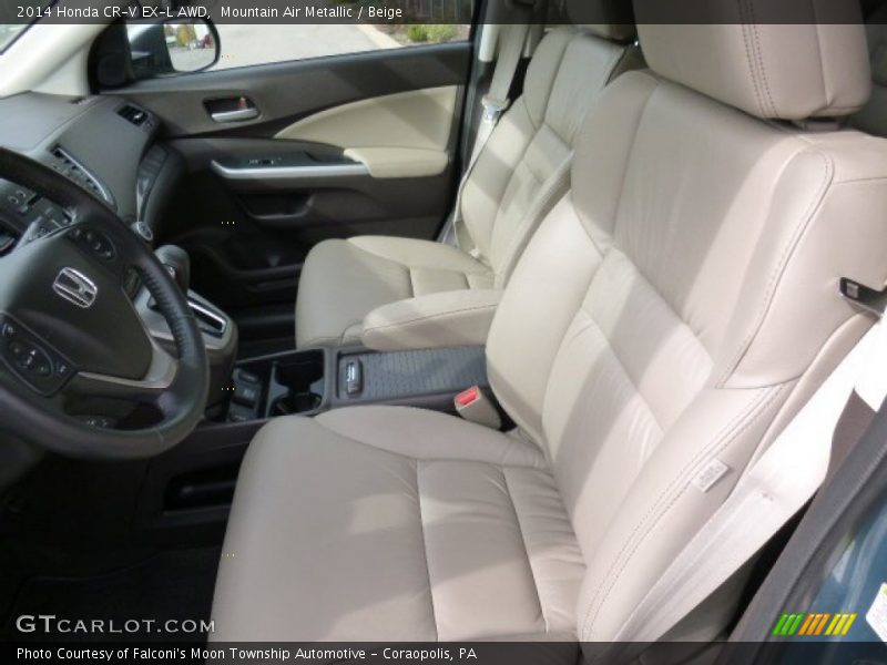 Mountain Air Metallic / Beige 2014 Honda CR-V EX-L AWD
