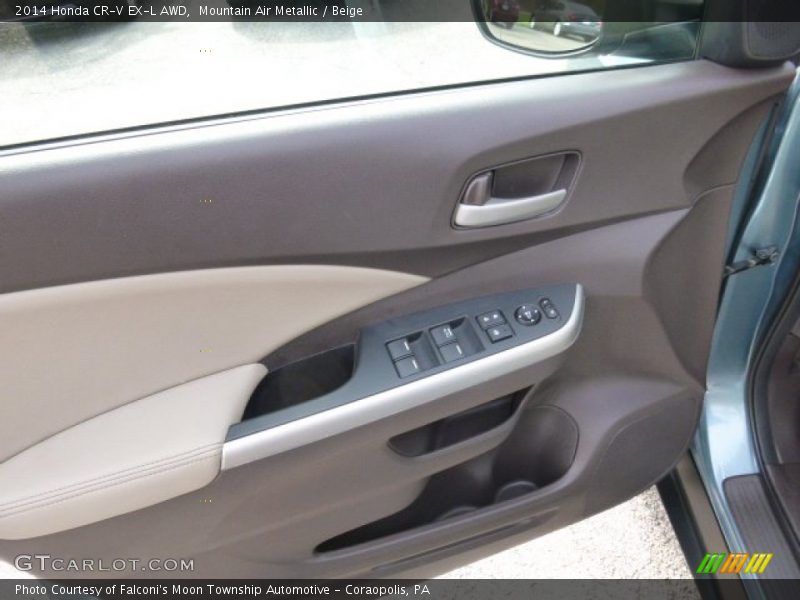 Mountain Air Metallic / Beige 2014 Honda CR-V EX-L AWD