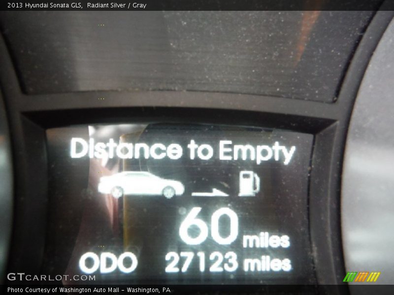 Radiant Silver / Gray 2013 Hyundai Sonata GLS