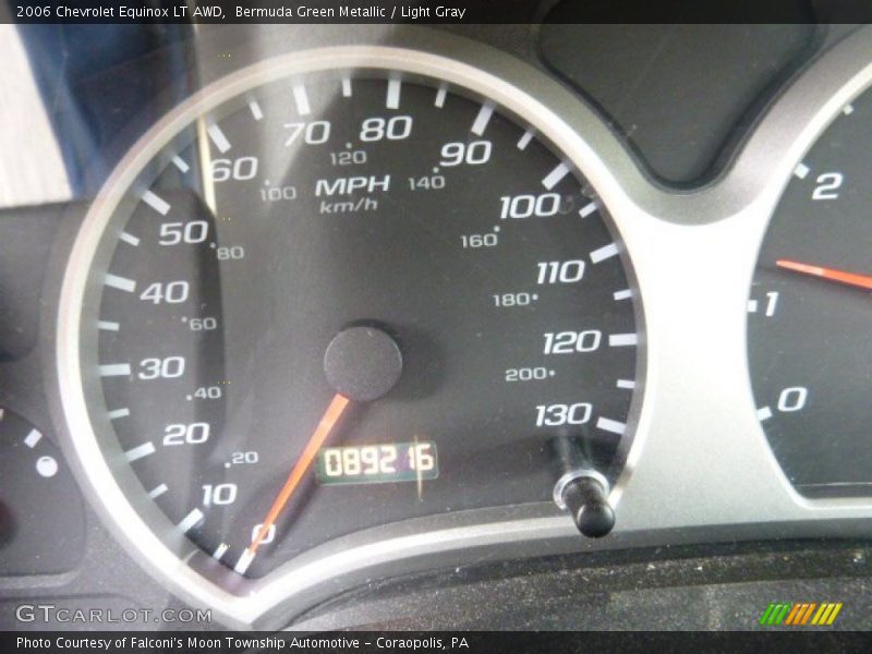 Bermuda Green Metallic / Light Gray 2006 Chevrolet Equinox LT AWD