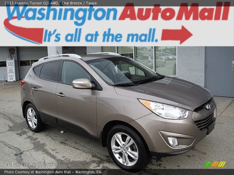 Chai Bronze / Taupe 2013 Hyundai Tucson GLS AWD