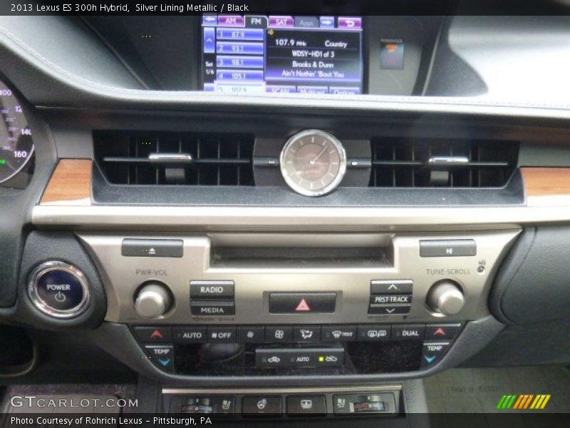 Silver Lining Metallic / Black 2013 Lexus ES 300h Hybrid