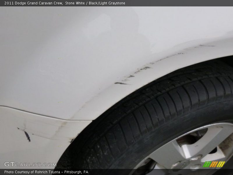 Stone White / Black/Light Graystone 2011 Dodge Grand Caravan Crew