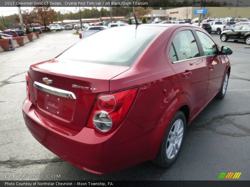 Crystal Red Tintcoat / Jet Black/Dark Titanium 2013 Chevrolet Sonic LT Sedan