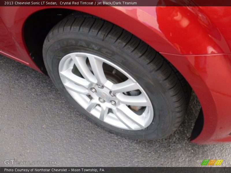 Crystal Red Tintcoat / Jet Black/Dark Titanium 2013 Chevrolet Sonic LT Sedan