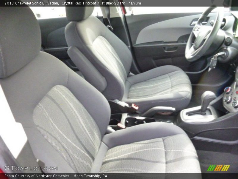 Crystal Red Tintcoat / Jet Black/Dark Titanium 2013 Chevrolet Sonic LT Sedan