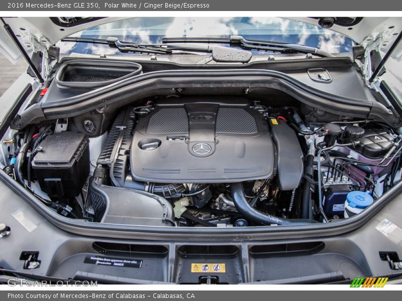 Polar White / Ginger Beige/Espresso 2016 Mercedes-Benz GLE 350