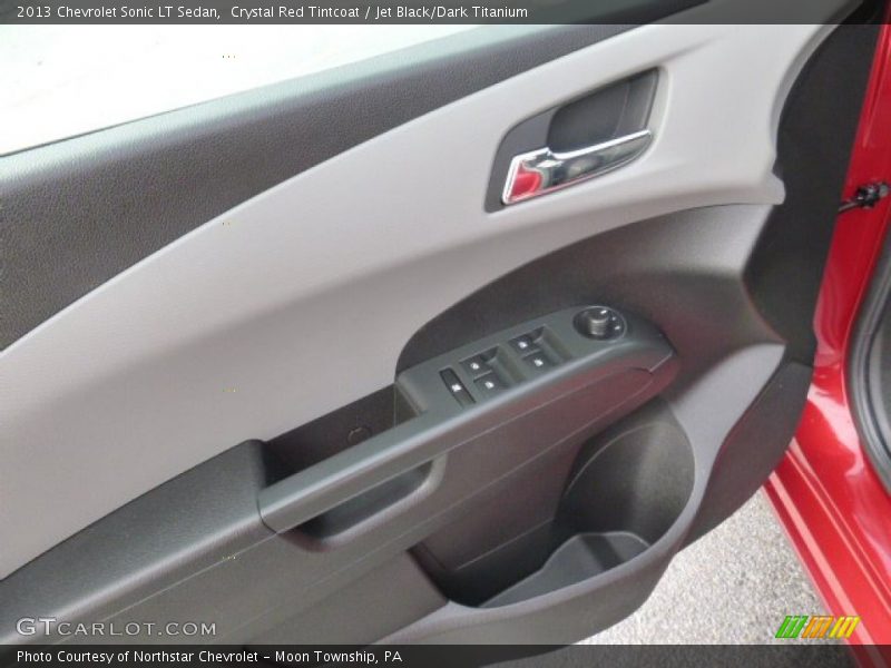 Crystal Red Tintcoat / Jet Black/Dark Titanium 2013 Chevrolet Sonic LT Sedan