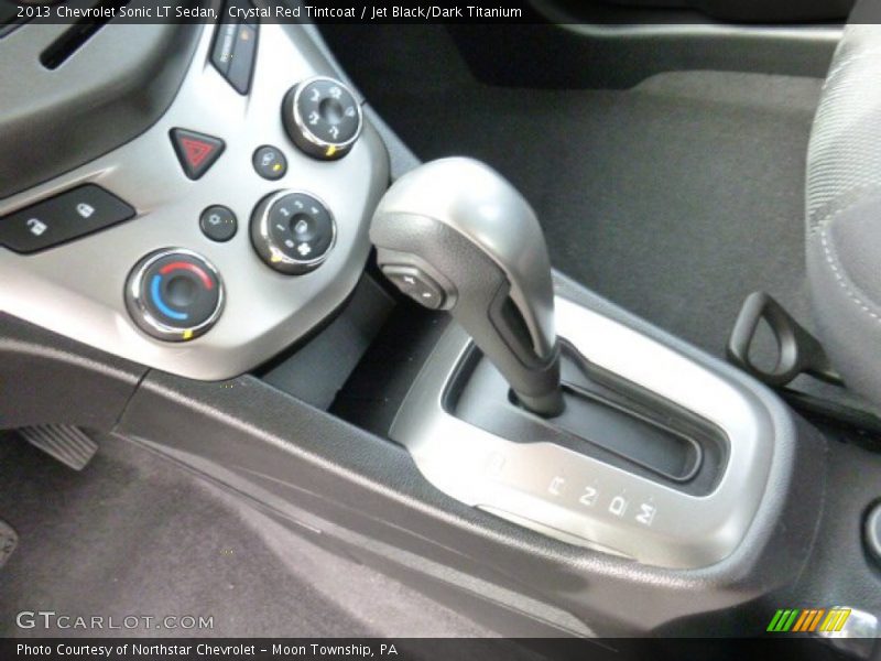 Crystal Red Tintcoat / Jet Black/Dark Titanium 2013 Chevrolet Sonic LT Sedan