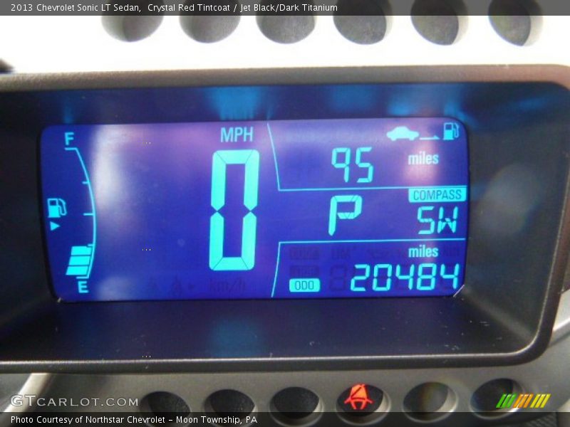 Crystal Red Tintcoat / Jet Black/Dark Titanium 2013 Chevrolet Sonic LT Sedan