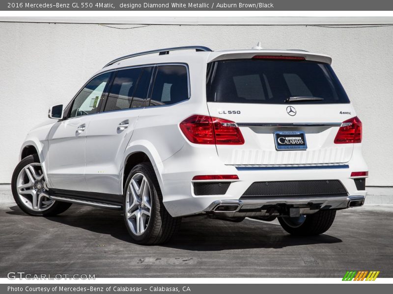 designo Diamond White Metallic / Auburn Brown/Black 2016 Mercedes-Benz GL 550 4Matic