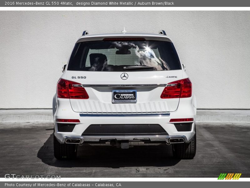 designo Diamond White Metallic / Auburn Brown/Black 2016 Mercedes-Benz GL 550 4Matic