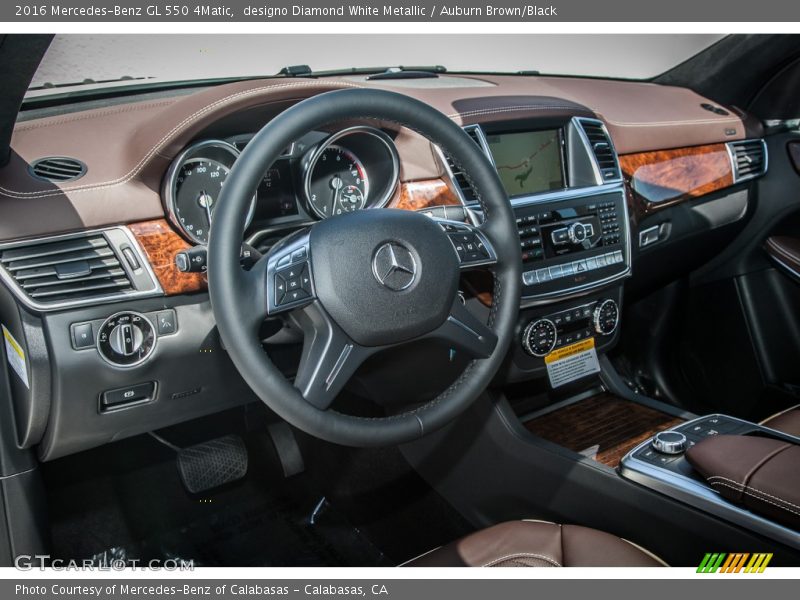 designo Diamond White Metallic / Auburn Brown/Black 2016 Mercedes-Benz GL 550 4Matic