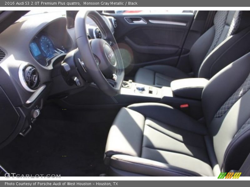 Monsoon Gray Metallic / Black 2016 Audi S3 2.0T Premium Plus quattro