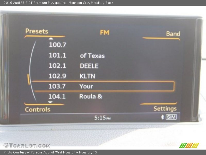 Monsoon Gray Metallic / Black 2016 Audi S3 2.0T Premium Plus quattro