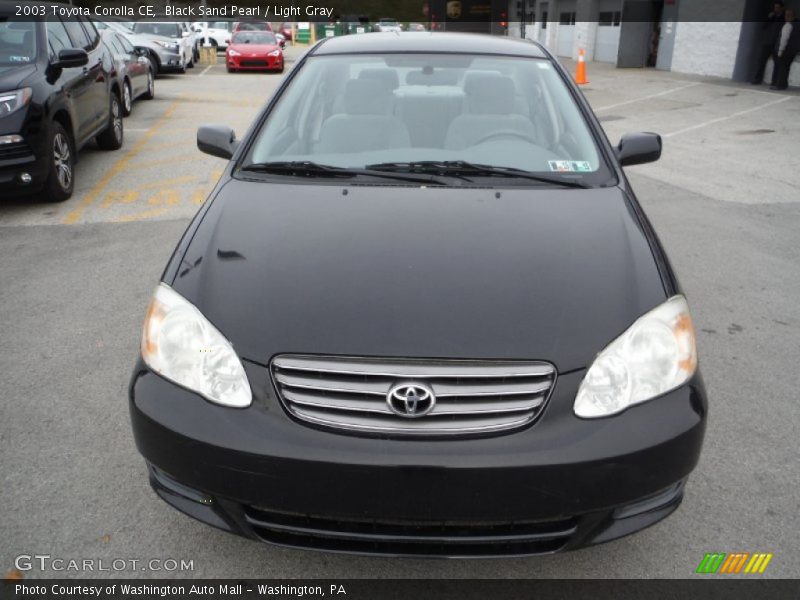 Black Sand Pearl / Light Gray 2003 Toyota Corolla CE