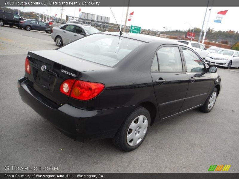 Black Sand Pearl / Light Gray 2003 Toyota Corolla CE