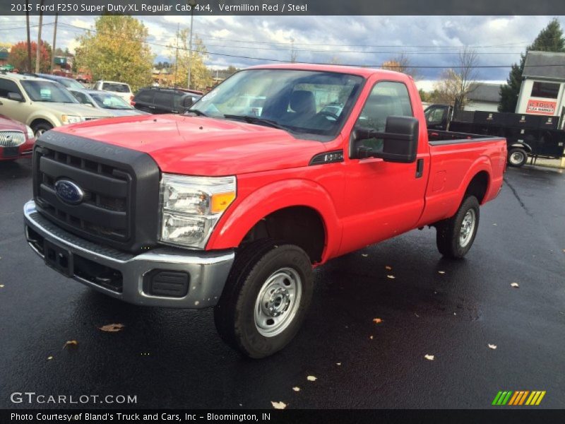 Vermillion Red / Steel 2015 Ford F250 Super Duty XL Regular Cab 4x4