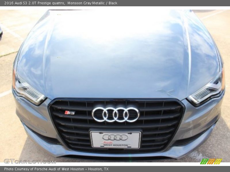 Monsoon Gray Metallic / Black 2016 Audi S3 2.0T Prestige quattro