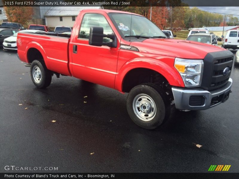 Vermillion Red / Steel 2015 Ford F250 Super Duty XL Regular Cab 4x4